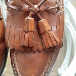 Cole Haan Country Brown Brazil Handsewn Leather Loafers w/ Fringed Tassels 9.5 D