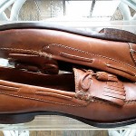 Cole Haan Country Brown Brazil Handsewn Leather Loafers w/ Fringed Tassels 9.5 D