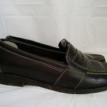 Mens Cole Haan Country Black Leather Penny Loafers 9.5 Driving Shoes