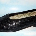 Luxurious COLE HAAN BRAGANO Woven Calf Leather Loafers, Black, 7.5 – 8 M, Italy