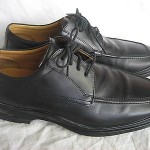 COLE HAAN Nike Air Mens BLACK Shoes  9.5  Bicycle Toe Oxfords Excellent