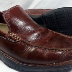 COLE HAAN NIKE AIR 9 M Men’s Brown Leather Casual Dress Loafers Slip On Shoes