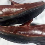 COLE HAAN NIKE AIR 9 M Men’s Brown Leather Casual Dress Loafers Slip On Shoes