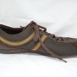 BOSS HUGO BOSS BROWN MESH & LEATHER COMBO FASHION SNEAKER SIZE 43 EU 10 US