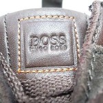 BOSS HUGO BOSS BROWN MESH & LEATHER COMBO FASHION SNEAKER SIZE 43 EU 10 US
