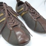 BOSS HUGO BOSS BROWN MESH & LEATHER COMBO FASHION SNEAKER SIZE 43 EU 10 US