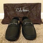 COLE HAAN MEN’S BLACK HOWLAND BIT II DRIVING MOCASSIN SZ 9