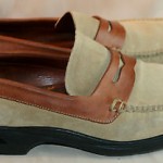 Men’s Cole Haan Brown Suede Leather Slip On Loafer Nike Air Out Sole Size 13 M