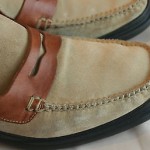 Men’s Cole Haan Brown Suede Leather Slip On Loafer Nike Air Out Sole Size 13 M