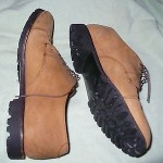 cc COLE HAAN COUNTRY BROWN LEATHER OXFORDS MENS 7.5 D