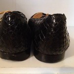 Bragano Cole Haan Mens Black & Brown Woven Slip On Leather Loafers Size 10 M