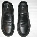 5 Cole Haan Nike Air Ace Slip on Black Leather Mens Oxford Moccasins Loafers 5