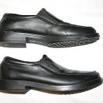 5 Cole Haan Nike Air Ace Slip on Black Leather Mens Oxford Moccasins Loafers 5