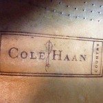 Cole Haan Penny Loafers brown leather crocodile print Mens Shoes 10.5 D