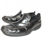 COLE HAAN NIKE AIR MEN’S BLACK LEATHER slip on  size 11.5