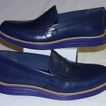Cole Haan Lunargrand Penny Loafers, Leather Upper, Peacoat/Cobalt, 10 M, New