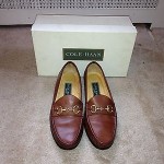 Vintage Cole Haan Leather Bit Loafers BROWN