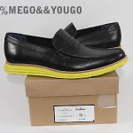 Cole Haan Nike Lunargrand Mens Penny Loafer Shoes New Black & Volte size 12