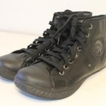 DIESEL *NEW* #93243 “Hayvn” Mens 12 45 Black Leather High Top Sneakers Shoes yz