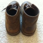 CLARKS Brown Beeswax Leather Chukka Boots Mens 9.5 M Crepe Soles