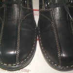CLARKS UNSTRUCTURED BLACK LEATHER SHOES OXFORDS “NEW” NO BOX US 10.5 M
