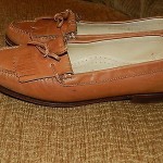 COLE HAAN MEN 9.5 – 9 1/2 TAN  BROWN LEATHER LOAFER SLIDE ON