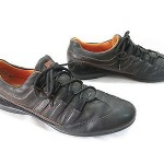 Mens 46 13 BOSS Hugo Boss Sneakers Lace Up Black Leather Casual Oxfords Fashion