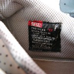 Men’s DIESEL Shoes Sneakers Casual Sz US 10 Grey Velcro Closure All Leather