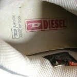 Men’s DIESEL Shoes Sneakers Casual Sz US 10 Grey Velcro Closure All Leather