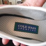 Cole Haan mens grey leather Sporting/8.5m new/support incerts