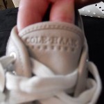Cole Haan mens grey leather Sporting/8.5m new/support incerts