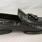 COLE HAAN Leather Tassel Loafer Black, Size 9.5M Men