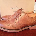 Cole Haan Air Franklin Wing 2 mens size 9m Bark Suede