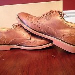 Cole Haan Air Franklin Wing 2 mens size 9m Bark Suede