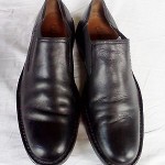 Cole Haan Ankle Slip-on Boots Sz 9M Black Leather w/ Elastic Excellent Condition