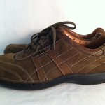 Clarks UNSTRUCTURED Mens Brown Leather Oxford Fashion Lace Up Sneaker Size 8M