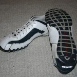 DIESEL Men Shoes White & Blue Leather Upper Size 12