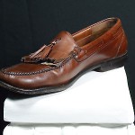 COLE HAAN CITY Mens Brown Leather Loafers W/ Tassels US 11.5 B Narrow