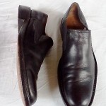 Cole Haan Ankle Slip-on Boots Sz 9M Black Leather w/ Elastic Excellent Condition