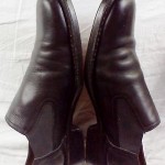 Cole Haan Ankle Slip-on Boots Sz 9M Black Leather w/ Elastic Excellent Condition