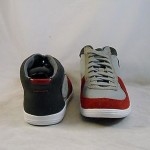 Diesel TELL Mens CASUAL Tennis shoes HI TOP Sneakers SIZE 13 NEW GRAY RED