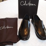 New Mens COLE HAAN KEATING Venetian Black Slip On Loafers Sz 8.5 NIB
