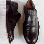 Cole Haan Ankle Slip-on Boots Sz 9M Black Leather w/ Elastic Excellent Condition