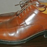 COLE HAAN MENS TAN LEATHER TIE_LACE SHOES SZ 9M