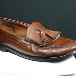 COLE HAAN CITY Mens Brown Leather Loafers W/ Tassels US 11.5 B Narrow