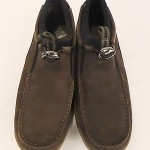 COLE HAAN NIKE AIR Brown Nubuck Leather Slip-on Moccasin Casual Shoes Mens 7 1/2