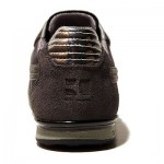 $195 Hugo Boss Sneakers Mens Grey Black Shoes 7 40 Trainers Walking .5 Pull on