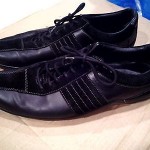 COLE HAAN BLACK AND SUEDE MENS SHOES SIZE 11.5