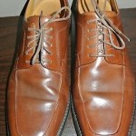 COLE HAAN MENS TAN LEATHER TIE_LACE SHOES SZ 9M