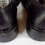Cole Haan Ankle Slip-on Boots Sz 9M Black Leather w/ Elastic Excellent Condition